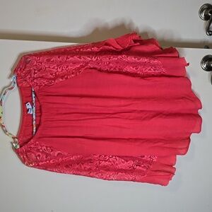 Fashion U Boho Lacey Blouse Size M